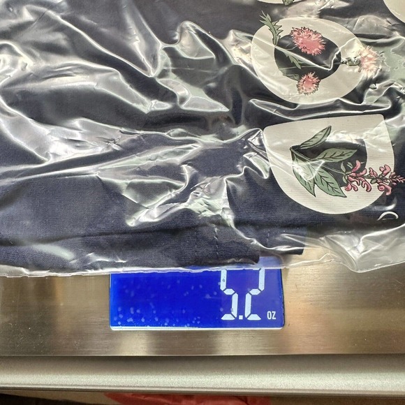 Life Is Good Sleep Shirt Womens Medium Blue NEW Logo Long Sleeve V Neck - Picture 11 of 11